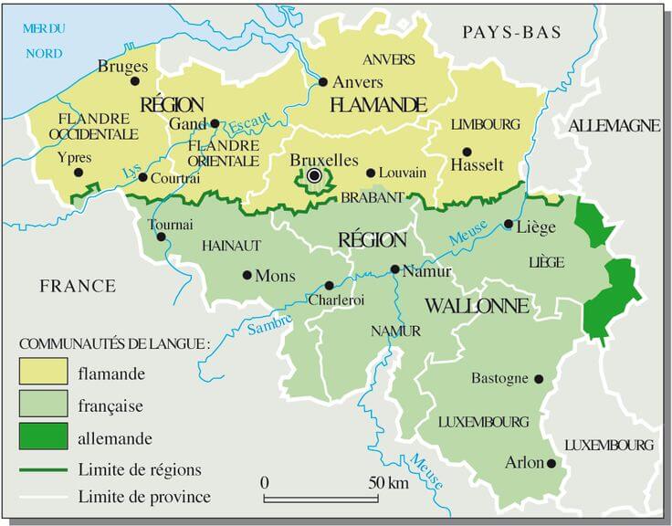 벨기에 지도