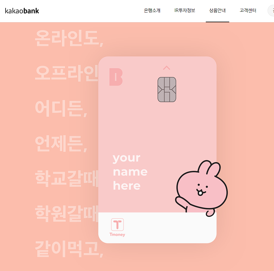 카뱅 미니 카드