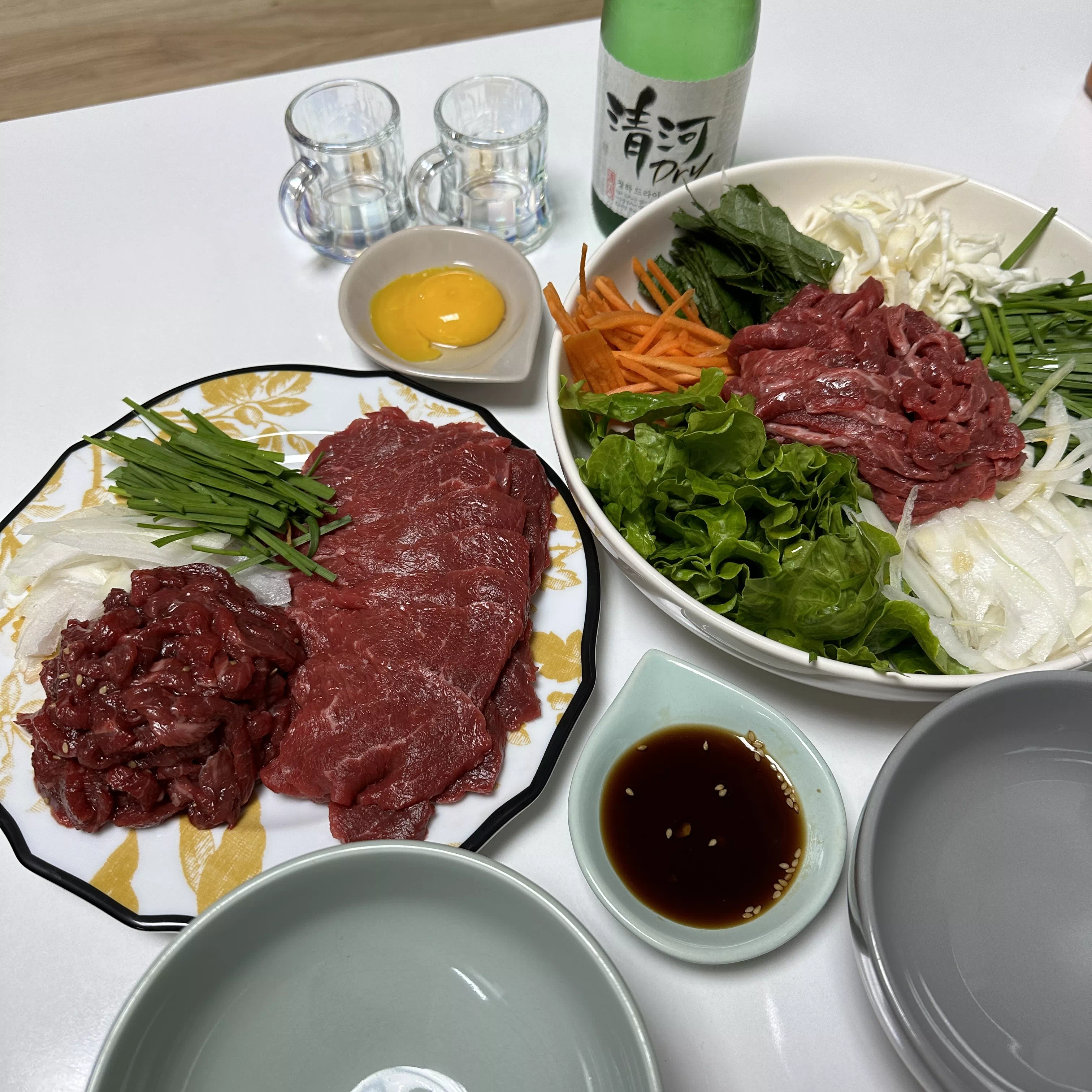 사시미와 물육회