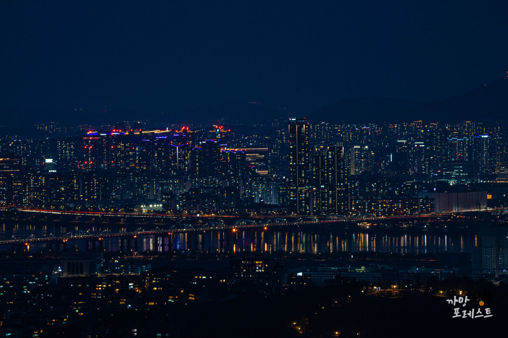 우면산 야경