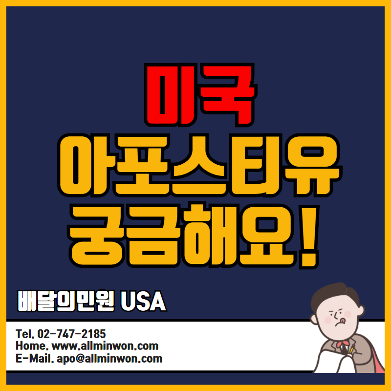  미국 영사인증 궁금해요!