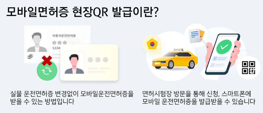 모바일면허증 현장QR 발급