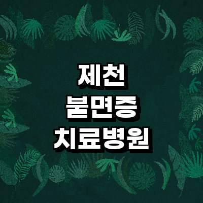 제천시 불면증