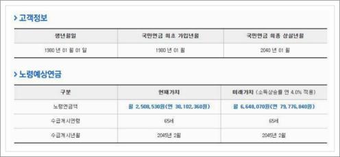 국민연금 계산기