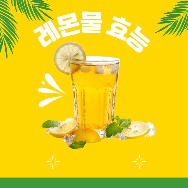 레몬물 효능