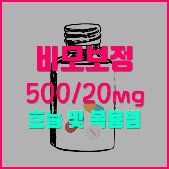  비모보정 500/20mg 효능 부작용