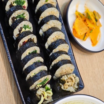 배말 보말 칼국수 김밥