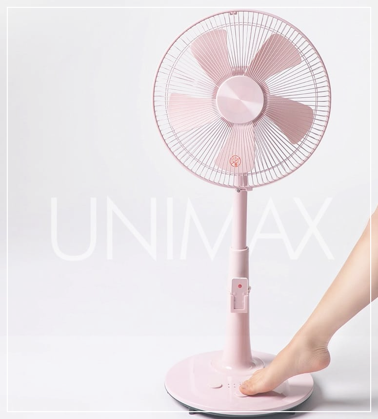  발터치로 간편하게 조절하는 유니맥스 초미풍 발터치 리모컨 선풍기를 소개합니다.
