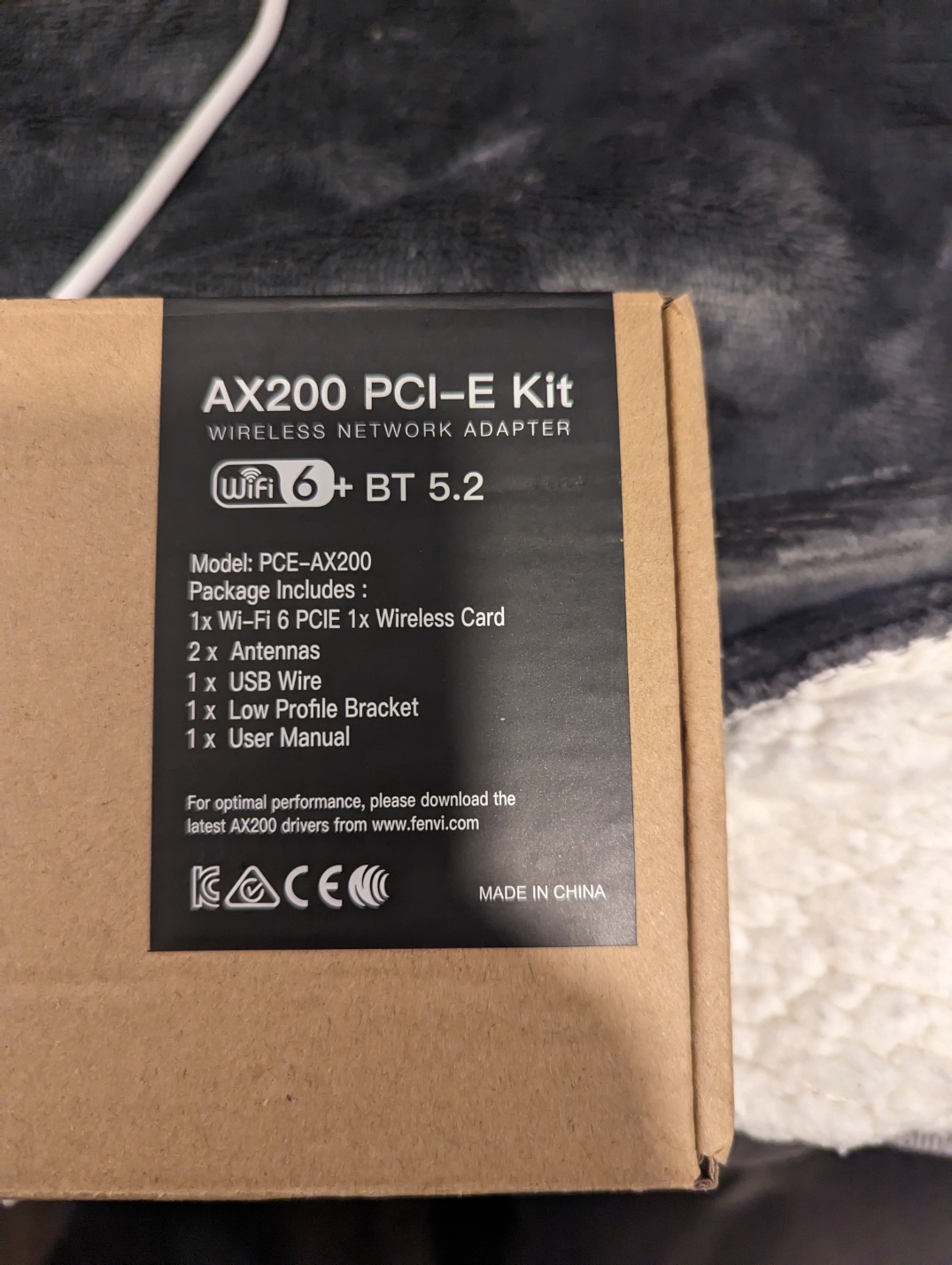 AX200칩셋 랜카드 배송받음 (2주걸림)