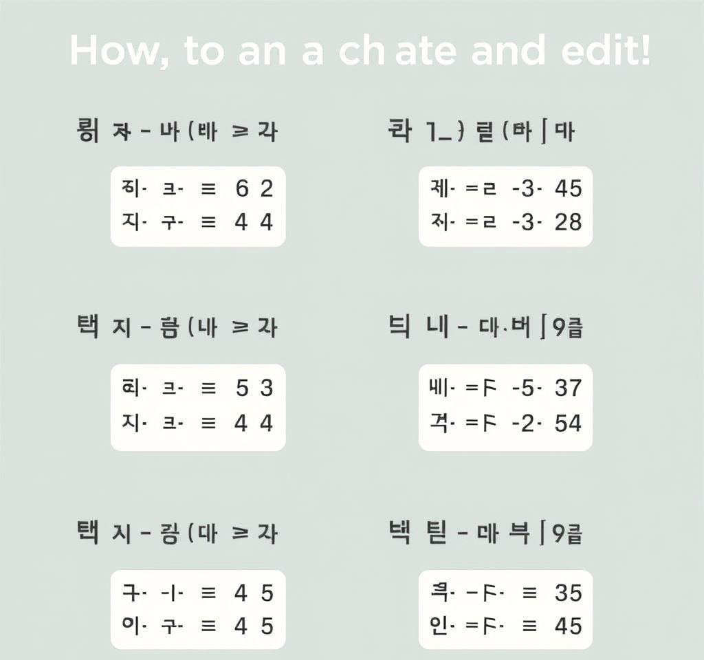 한글 문서에서 표 만들기와 편집하기 완벽 가이드 - 초보자부터 고급 사용자까지