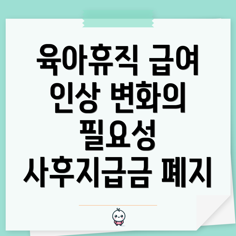 육아휴직 급여 인상