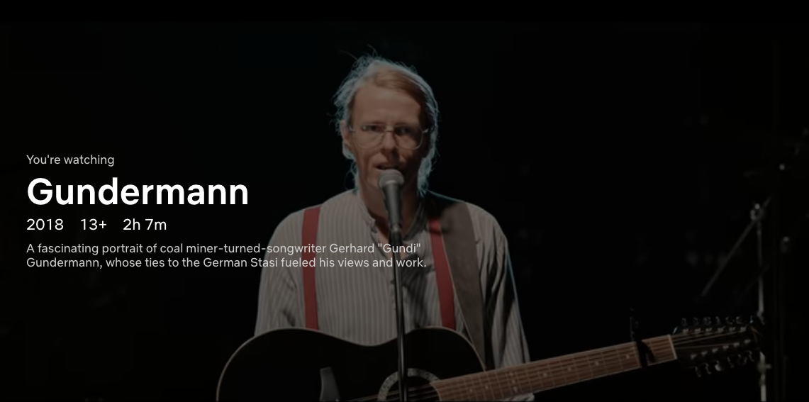  < 동독의 광부 가수 군더만> Gundermann 2018, 독일 영화 추천