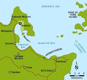 독일령 뉴기니 비타 파카와 토마 지도