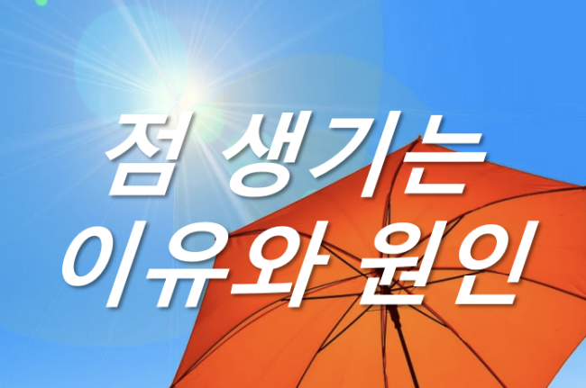  점생기는 이유와 원인