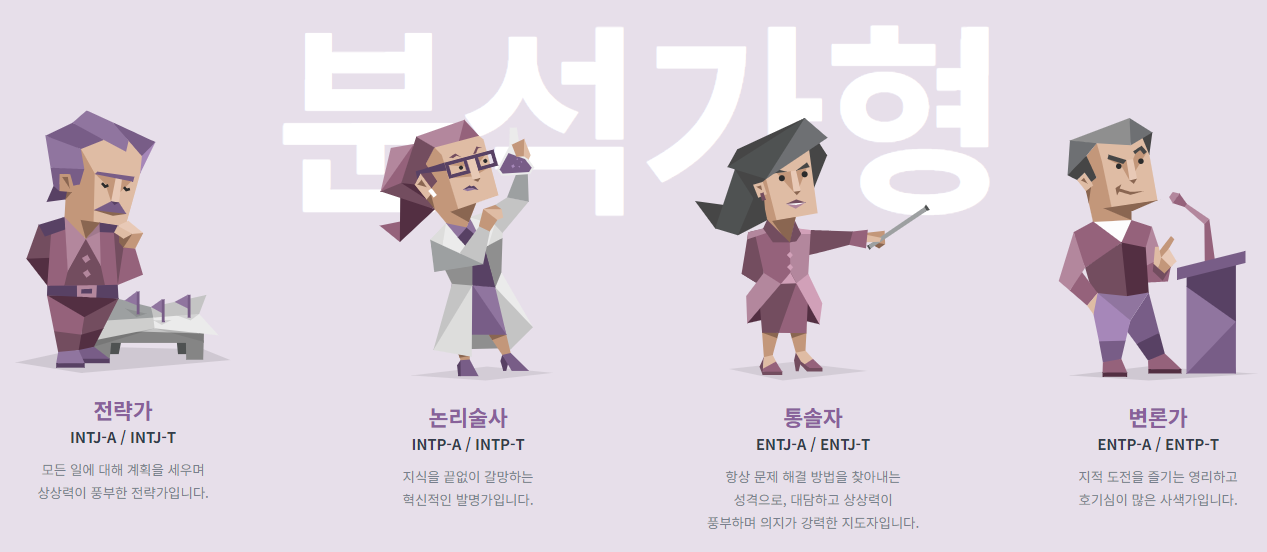 MBTI 성격유형(분석가형)