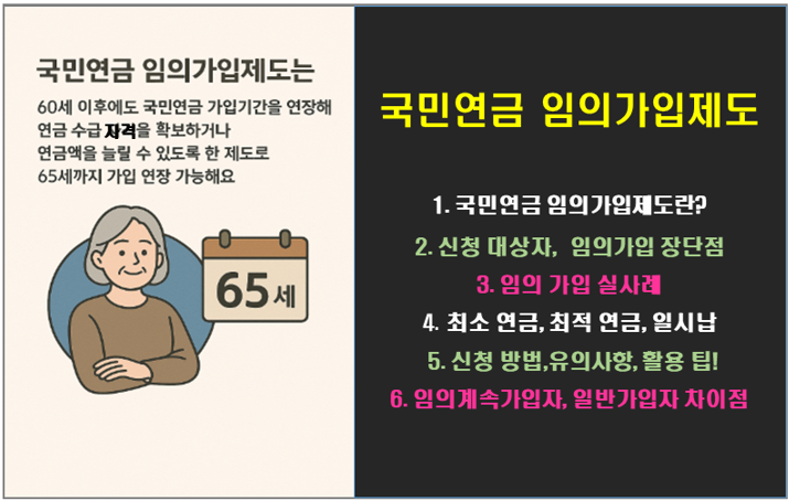 국민 연금 임의 가입 제도 장단점, 최소, 최대 연금액은?