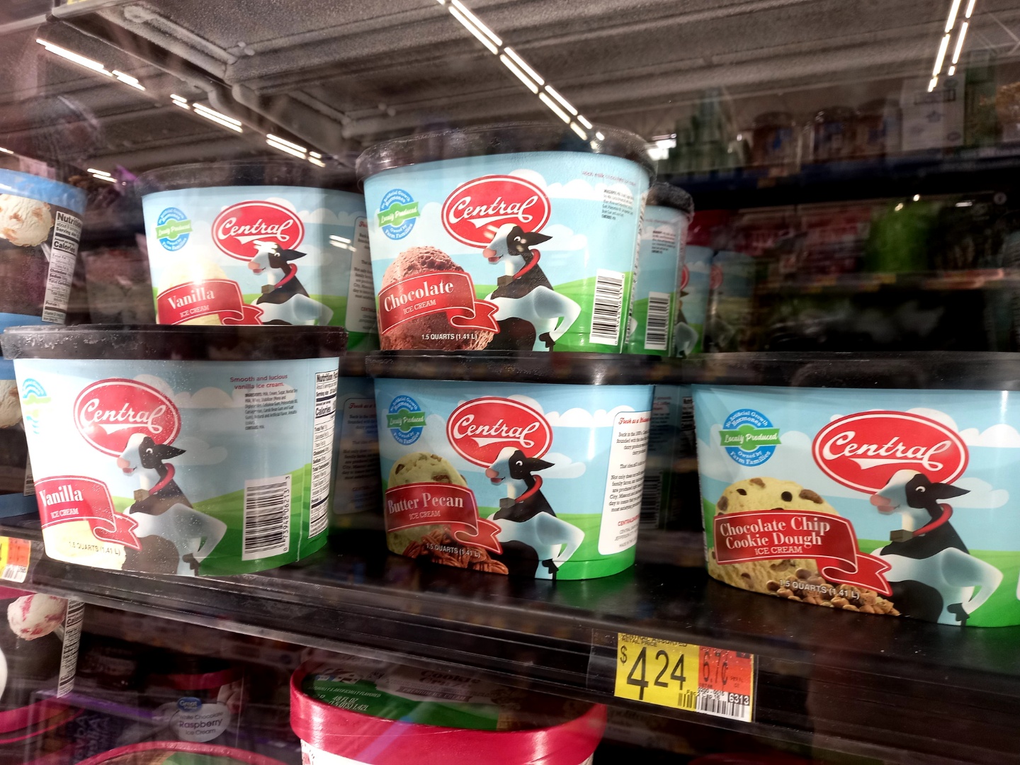 미국 아이스크림) Central Dairy Jefferson 월마트에서 판매
