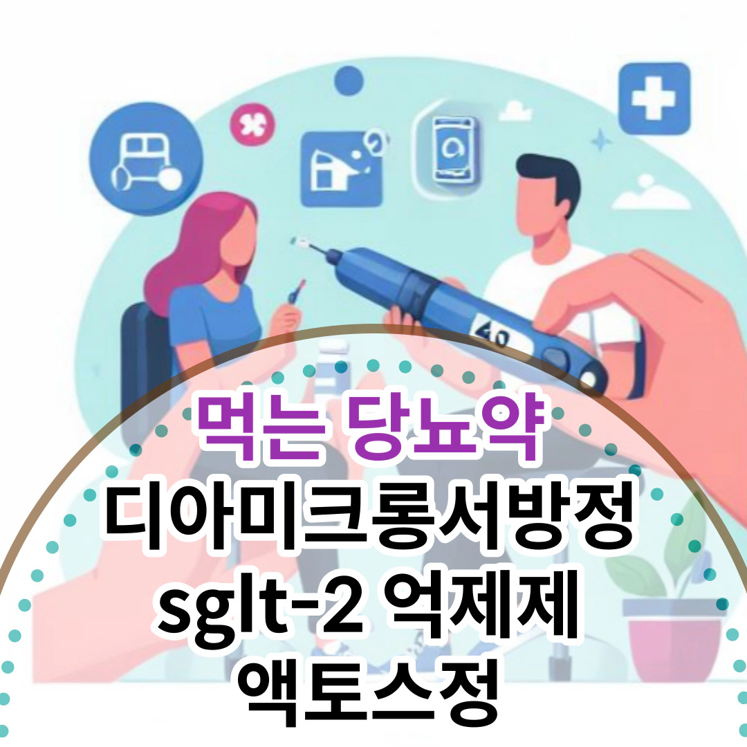 먹는 당뇨약 디아미크롱서방정 sglt-2 억제제 액토스정