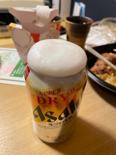 오사카 드라이 아사히 맥주