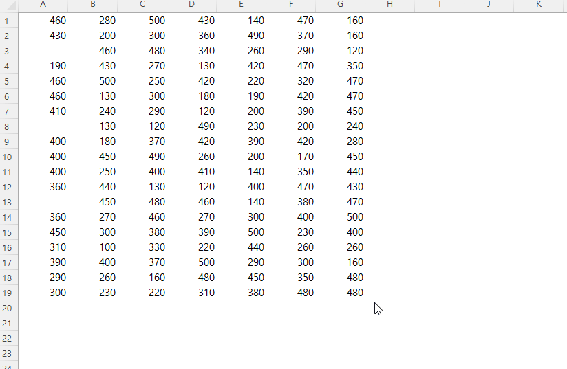  vba end rows count