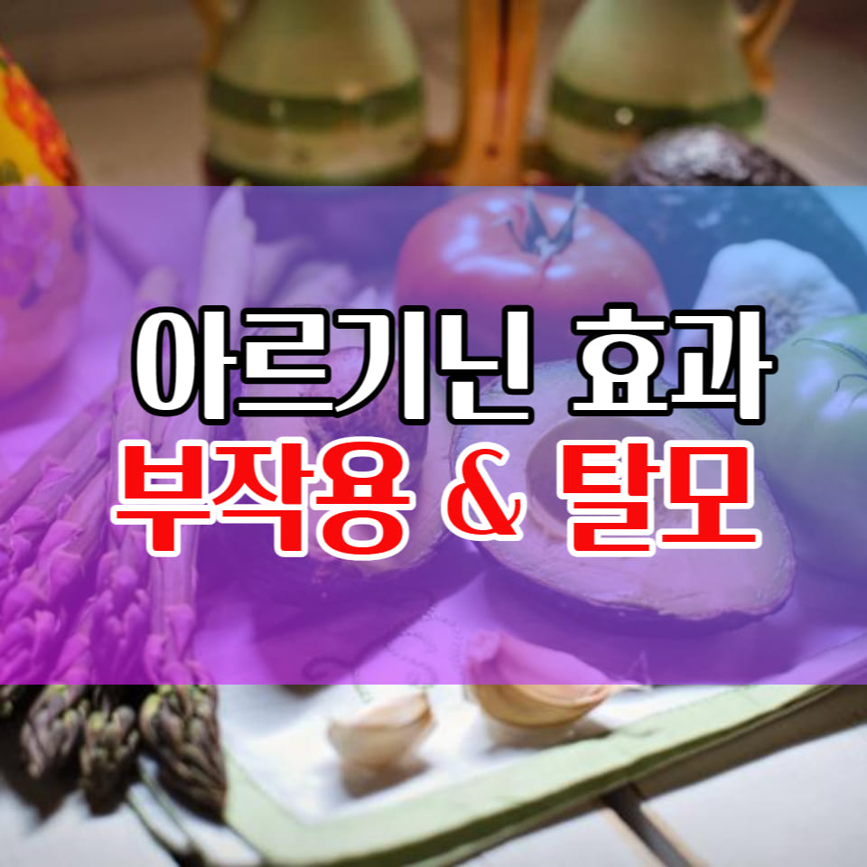  아르기닌 효능 부작용, 탈모와의 관계