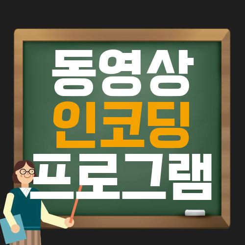 동영상 인코딩 프로그램