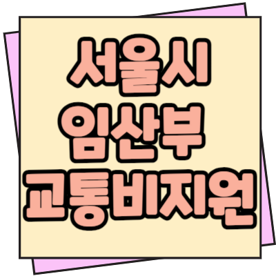  서울시 임산부교통비 지원 신청방법 조건 금액