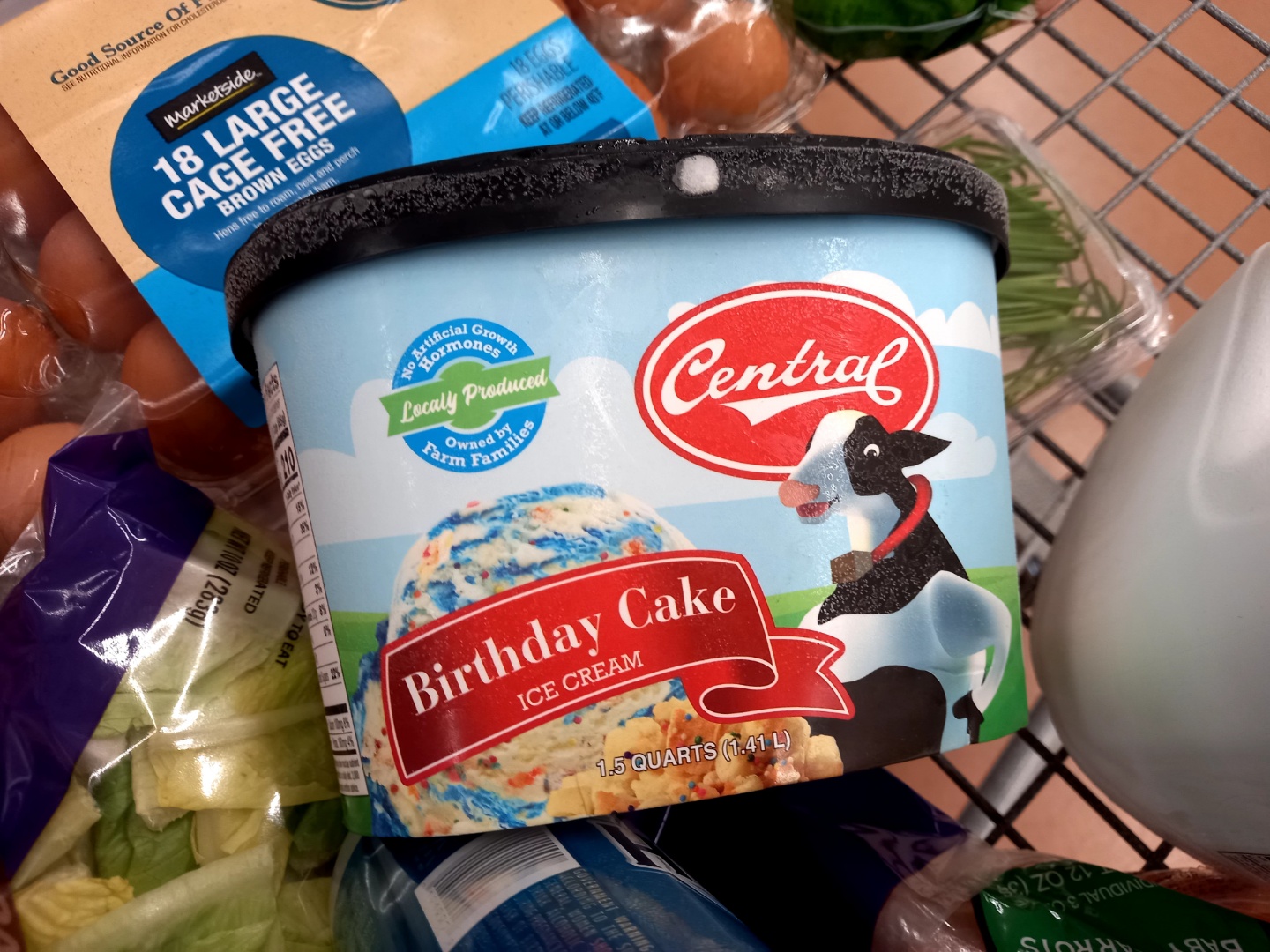 미국 아이스크림) Central Dairy Jefferson 월마트에서 판매