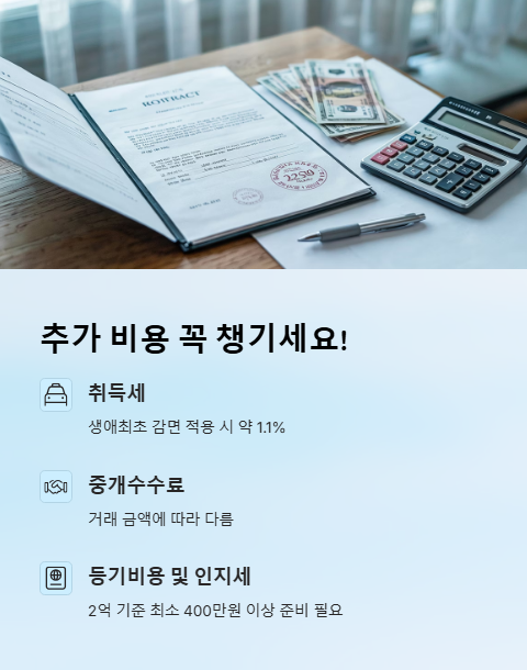 추가 비용 꼭 챙기세요