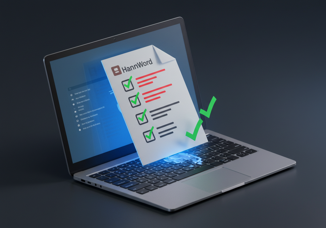 한글 워드 한컴오피스 빨간 줄 없애기 간단하게 맞춤법 검사 끄는 방법