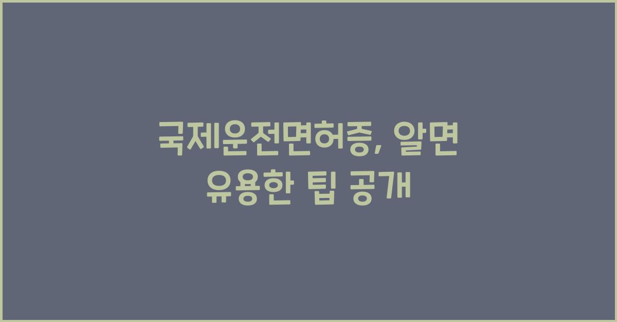 국제운전면허증