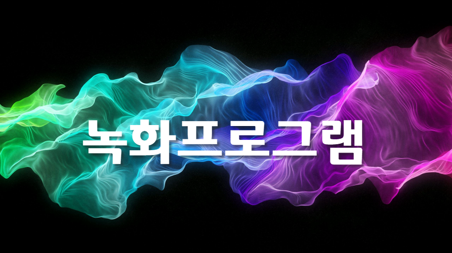  다양한 녹화프로그램을 접하다