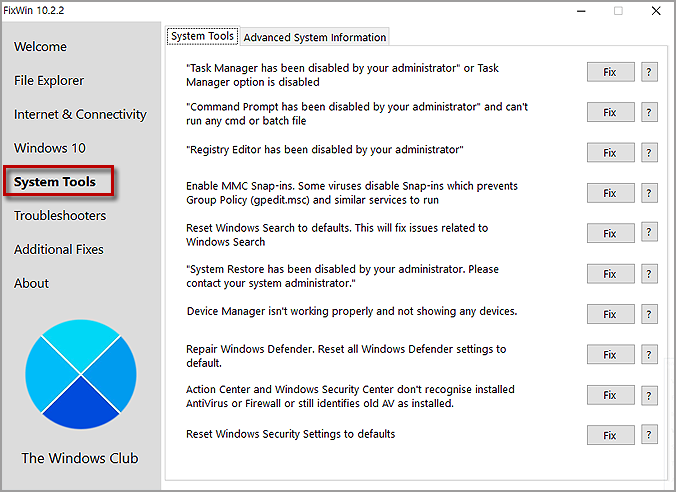 fixwin 10 exe fixwin 10 exe