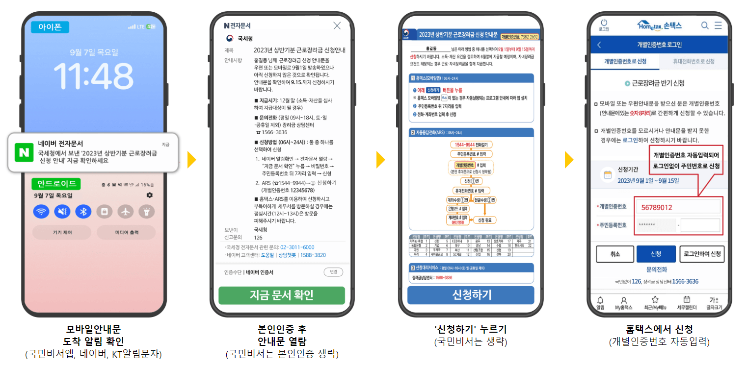 근로장려금 신청방법