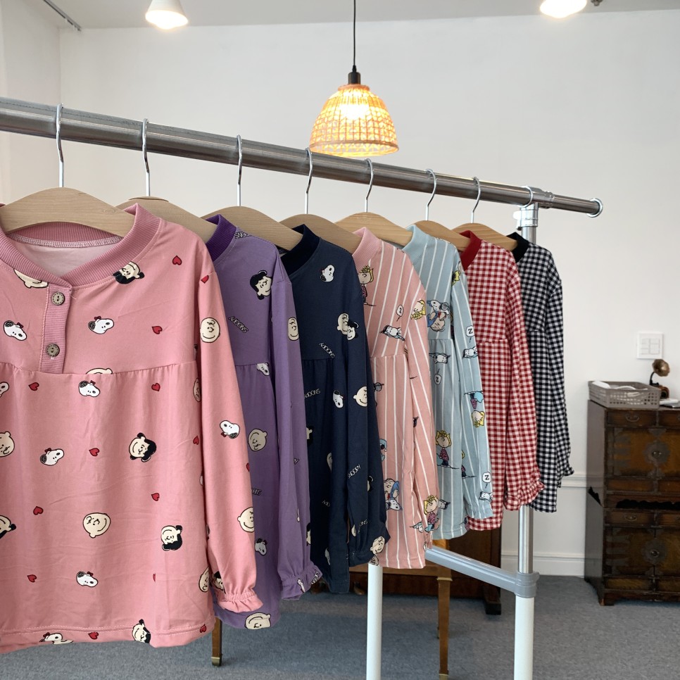 기모 원피스 잠옷 [시즌OFF] 피치기모 겨울 6