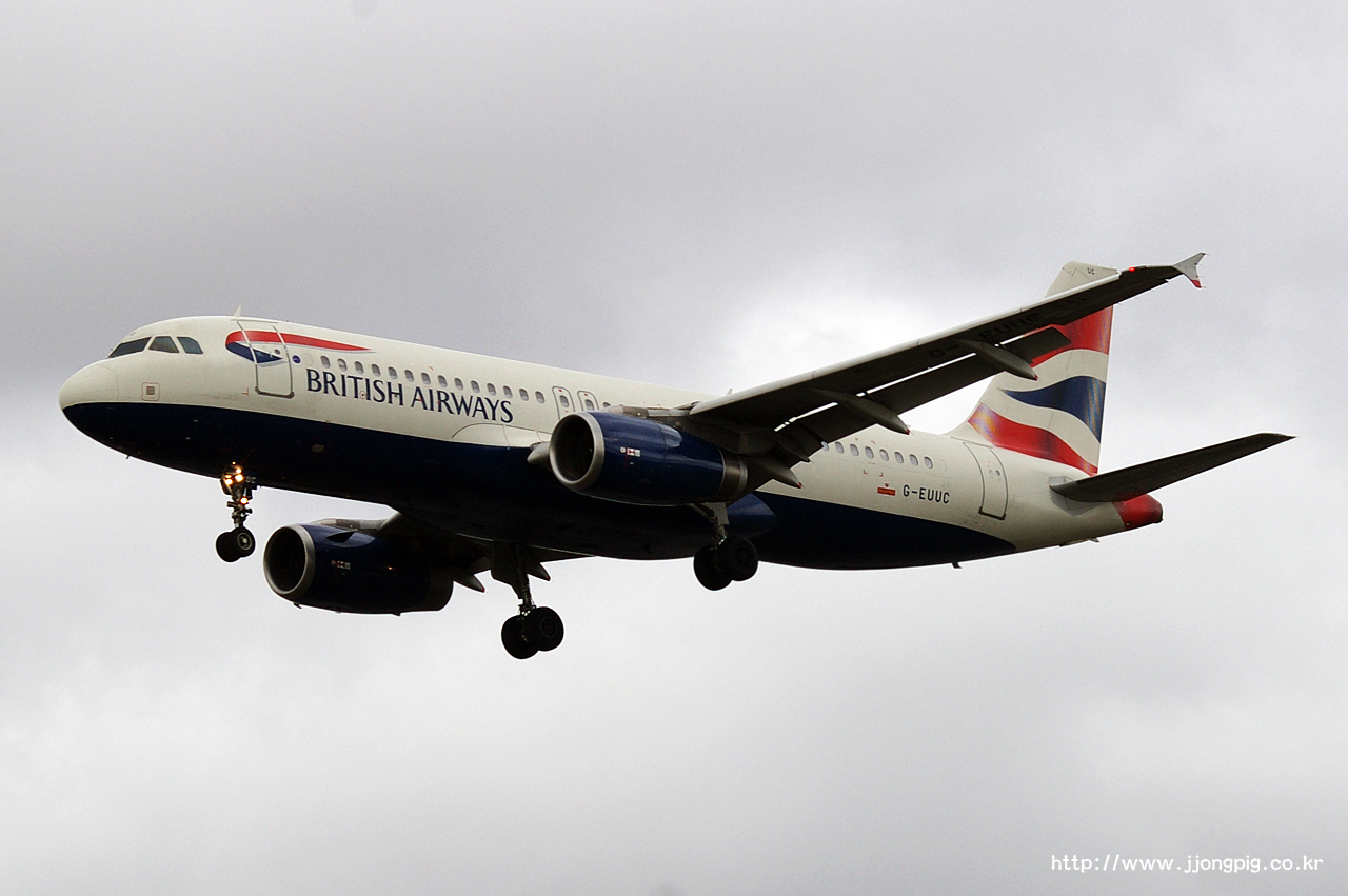 영국 항공 British Airways BA BAW G-EUUC Airbus A320-200 A320 런던 - 히드로 London - Heathrow 런던 England London LHR EGLL