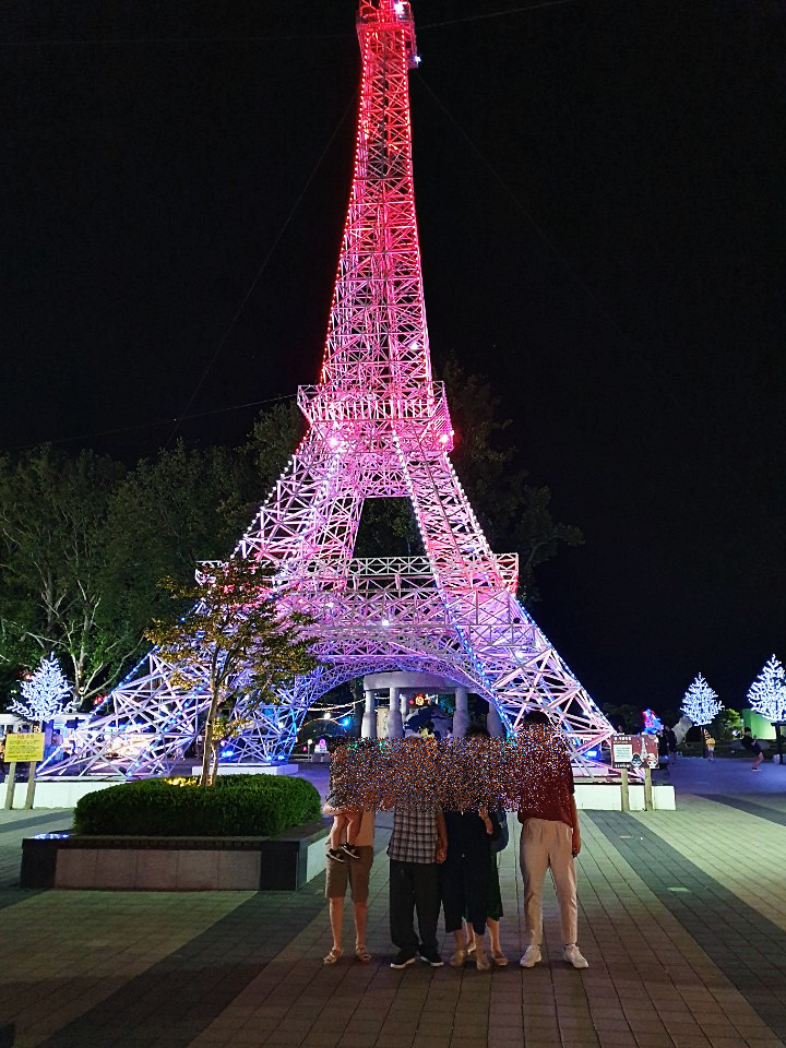 불빛 에펠탑