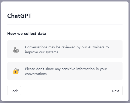 ChatGPT - How we collect data