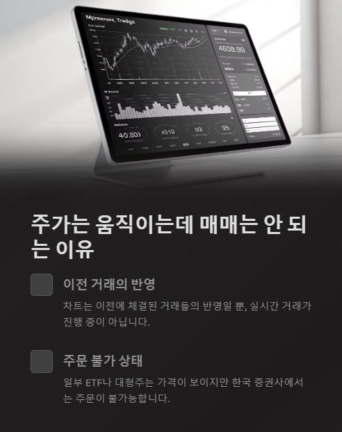 주가는 움직이는데 매매는 안 되는 이유