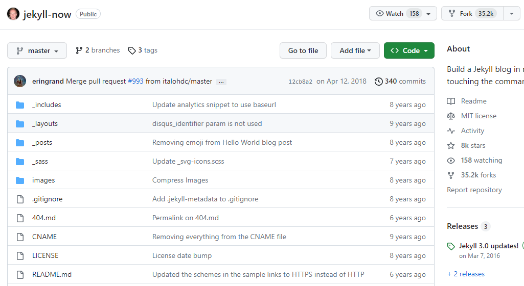 Jekyll Now Git Repository
