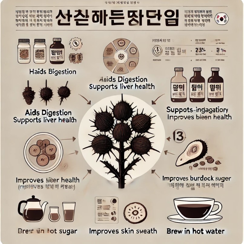 우엉차 효능 부작용 만드는 방법