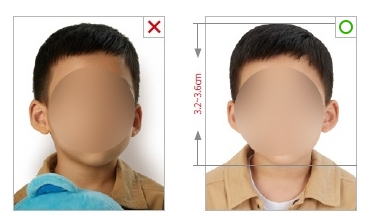 유아 여권 사진 기본 사항