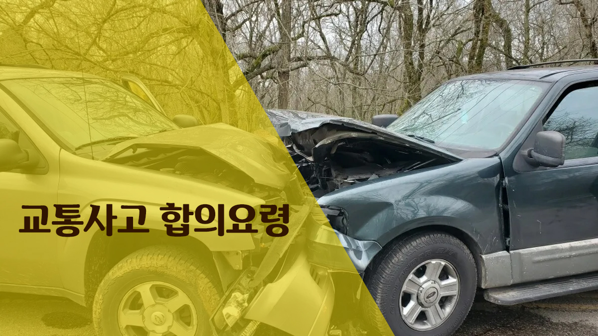  [필독] 교통사고 합의요령 - 너무 좋은 내용입니다. 꼭 읽어 보시기 바랍니다.