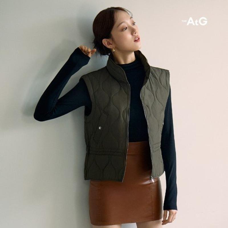 10 더엣지 23FW 후드 퀼팅