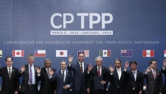  중국 무력 시위, 대만 CPTPP 가입 반대