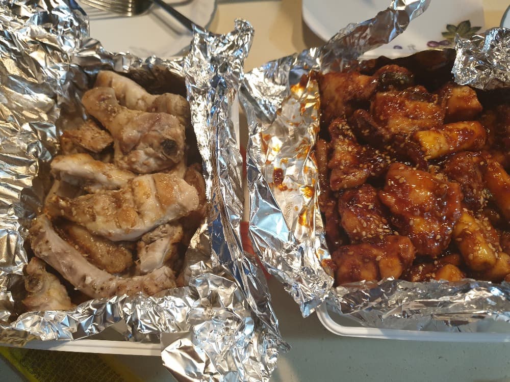  치맥을 생각나게 하는 지코바 치킨 (소금구이/양념구이)