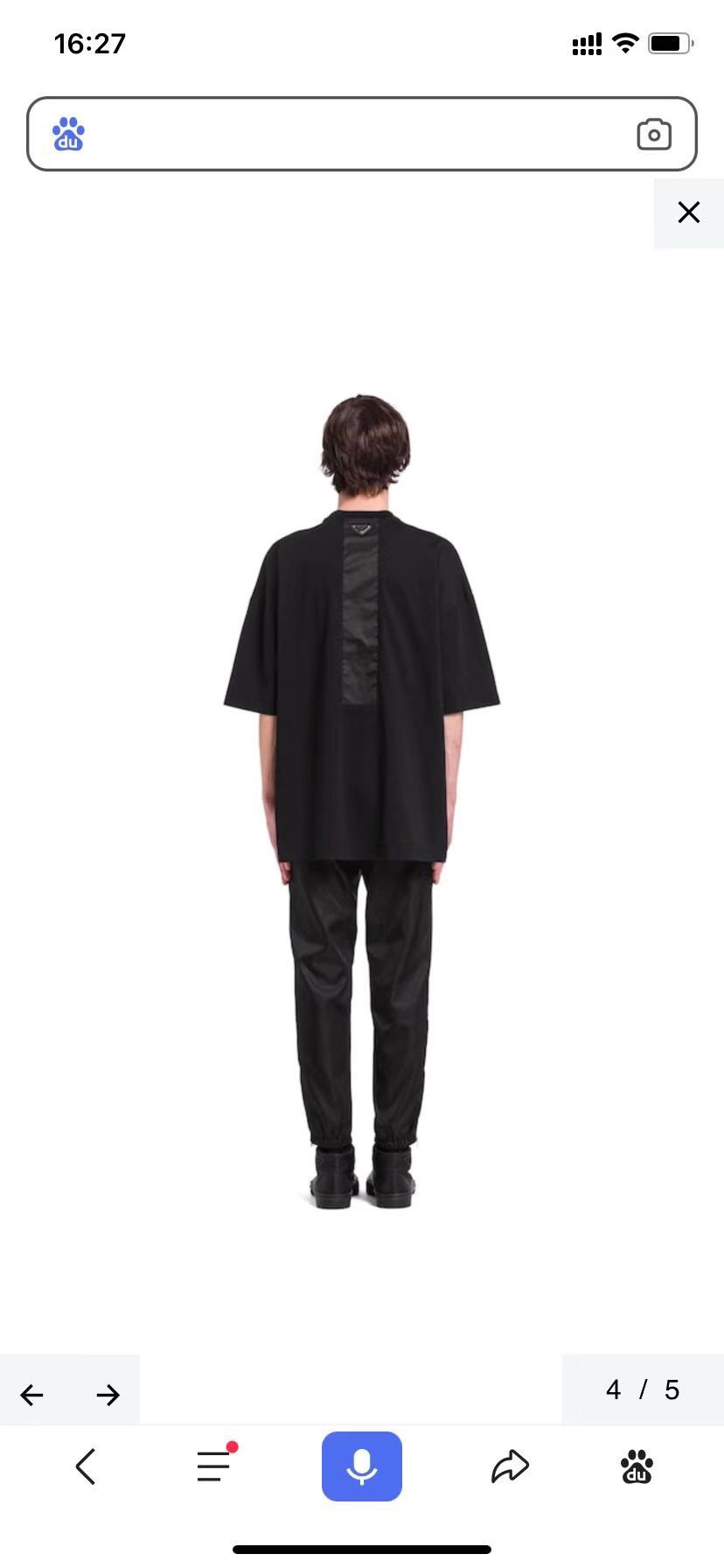  [PRADA] 프라다 스트레치 코튼 나일론 디테일 반팔 티셔츠 UJN734_1YTV_F0806_S_211 (2 COLOR)