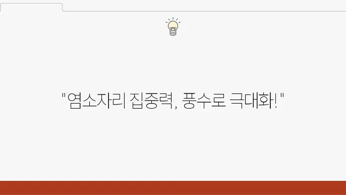 염소자리의 집중력을 높이는 사무실 풍수지리