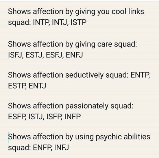  MBTI 유형별 구애 방법은?