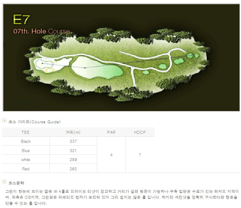 센테리움 컨트리클럽 잉글랜드코스 7